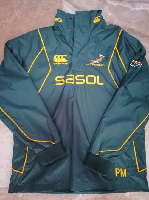 Springbok Players Issue Rain Jacket Size Medium (not a supporters jacket) RARE