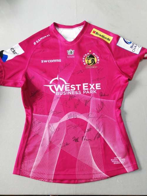 Exeter Chiefs Players Issue Match Jersey Signed by Team size 3XL