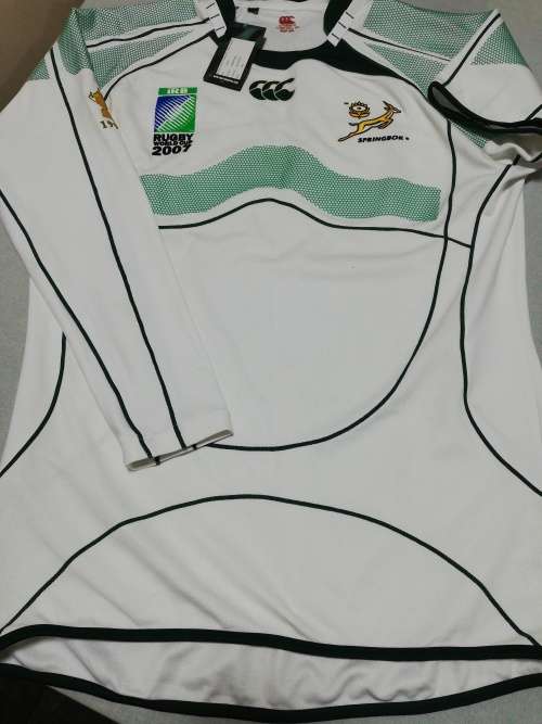 Springbok Players Issue 2007 RWC Jersey One long one short sleeve 3XL Rare