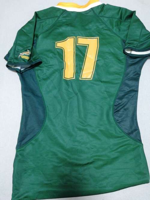 Springbok Women RWC 2010 match jersey signed no 17