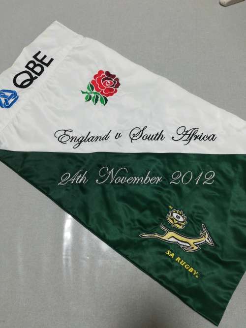 SA vs England Rugby Touchjudge Flag 2012