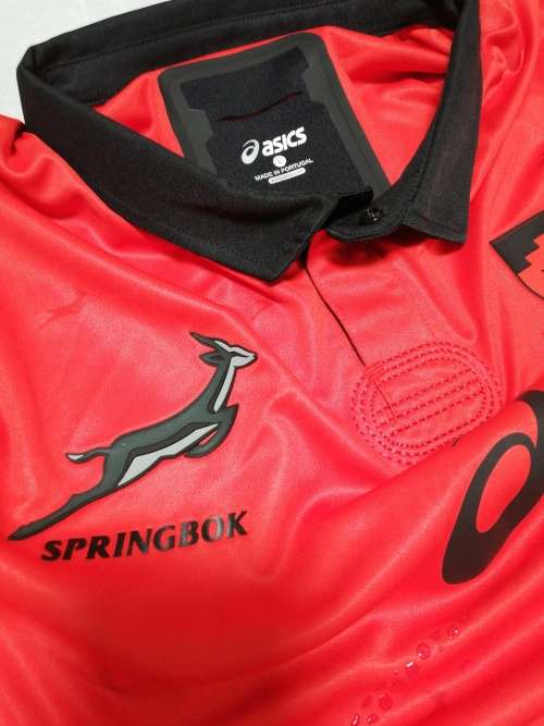 Springbok Players Issue Match Jersey Red vs Argentina Size L