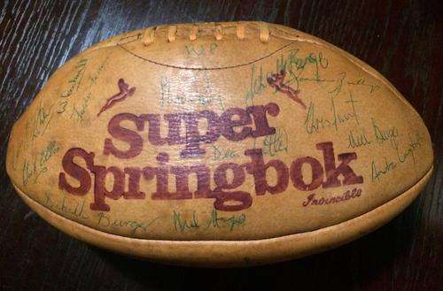 Super Springbok Siigned Leather Rugby Ball!!! Awesome!!!