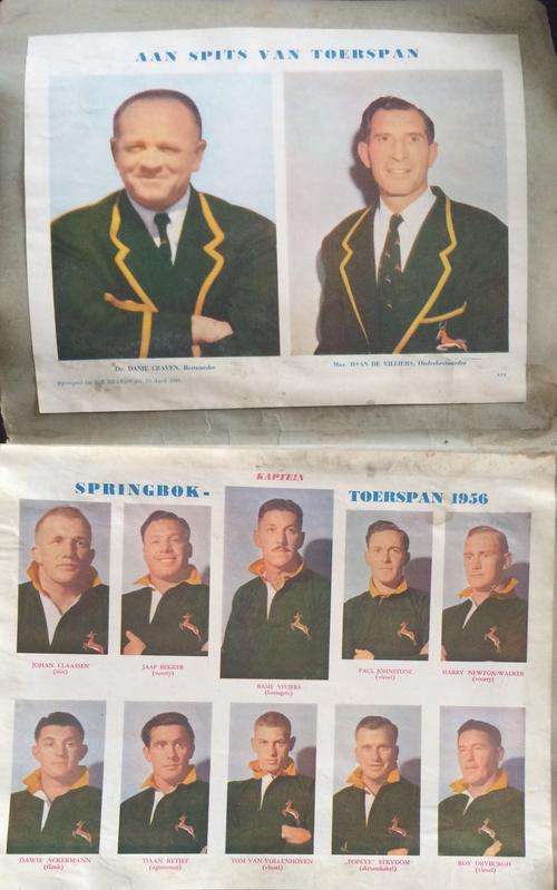 Rugby Plakboek 1956 +-30 pages