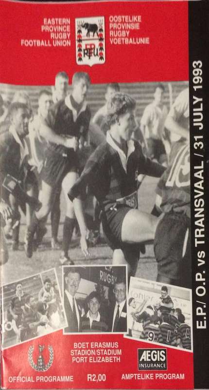 EP vs Transvaal 31/07/1993