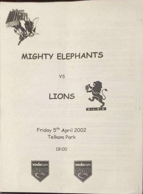Mighty Elephants vs Lions 05/04/2002
