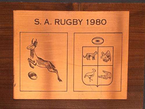 Rugby Plaque