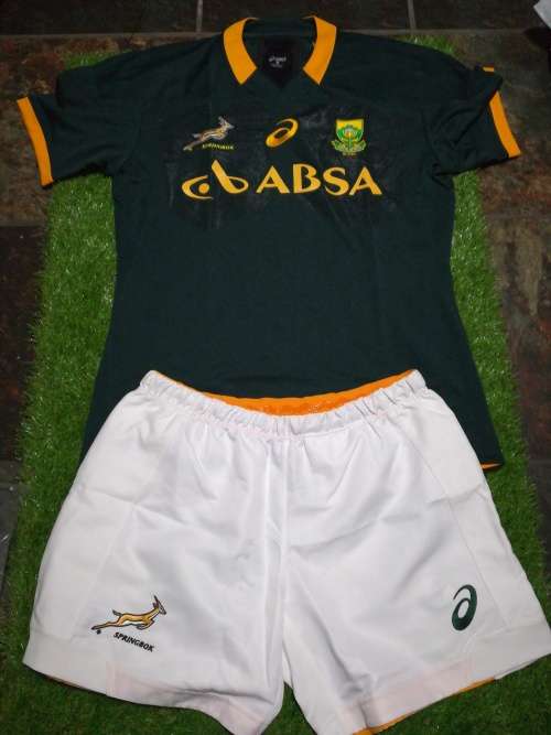 Springbok Players issue set XXL jersey and XXXL shorts
