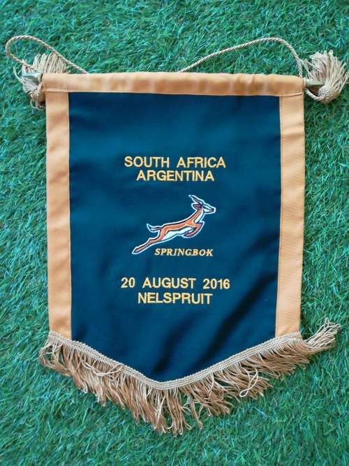 South Africa vs Argentina 20 Aug 2016 players pennant