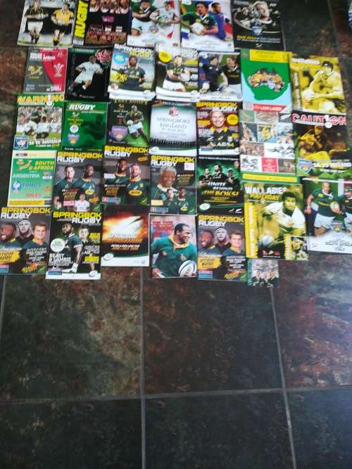 Mixed Springbok Programs (42) and one signed coaster