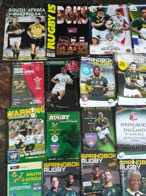 Mixed Springbok Programs (42) and one signed coaster