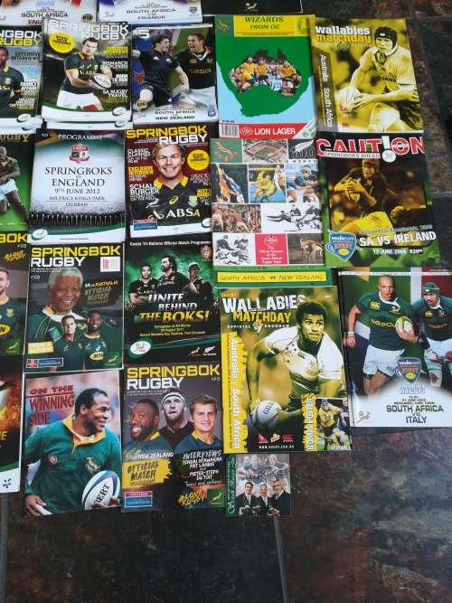 Mixed Springbok Programs (42) and one signed coaster