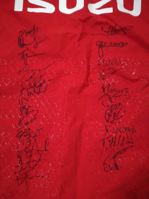 Wales Players issue Jersey 2018 signed Size XXXXL