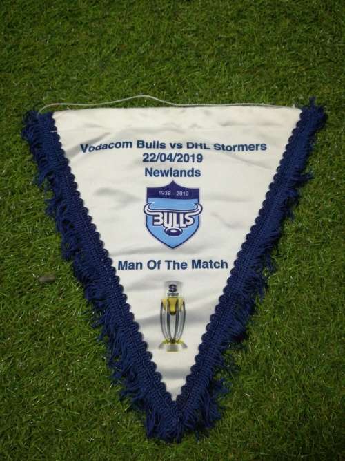 Bulls Superrugby man of the match pennant