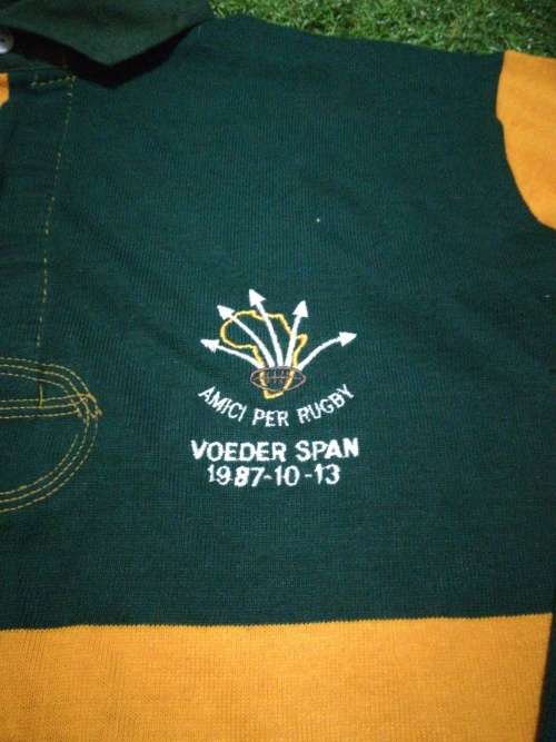 Amici per Rugby Feeder Team 1987 Players issue jersey no number