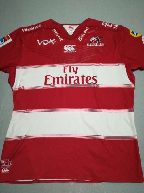 Lions Players Matchworn Jersey Superrugby no 18
