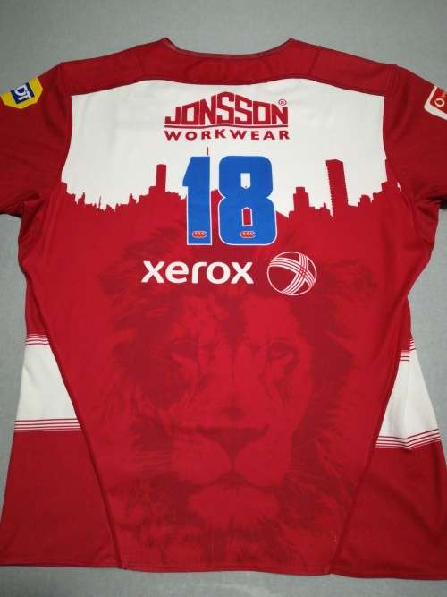 Lions Players Matchworn Jersey Superrugby no 18