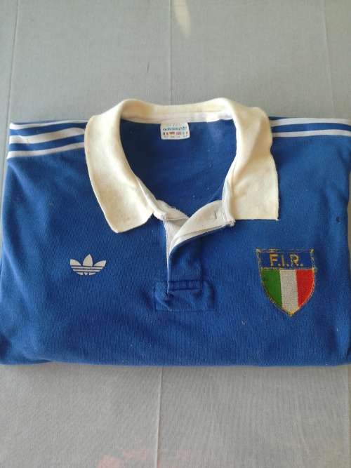 Italy Rugby Jersey no 2 previously framed