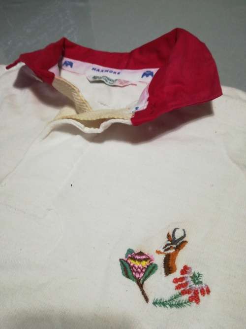 Gazelle WHITE Jersey 1 match only played against Ireland 1981 Super Rare!!
