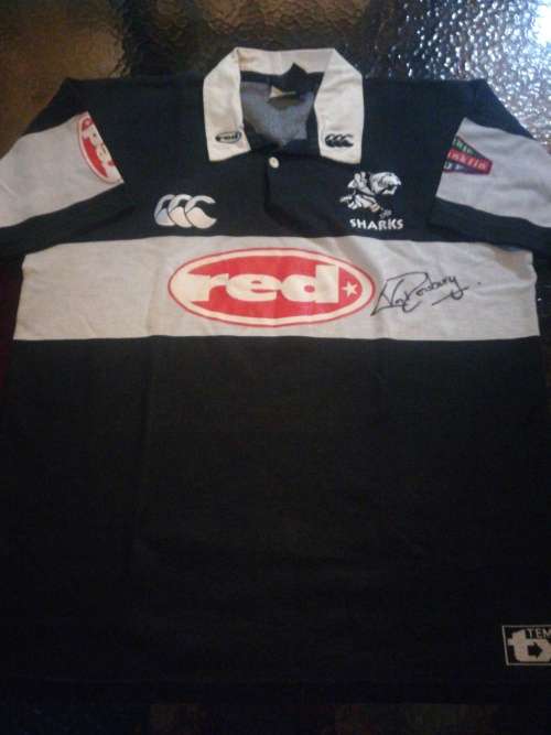 Sharks Currie Cup Matchworn jersey no 7 van Rensburg