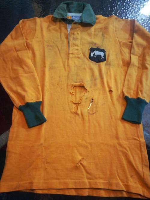 SA Schools Rugby Jersey no 2 1975 Kobie Fenwick