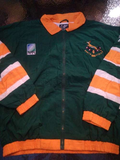 Springbok RWC 1995 Tracksuit Top Cotton Traders size L