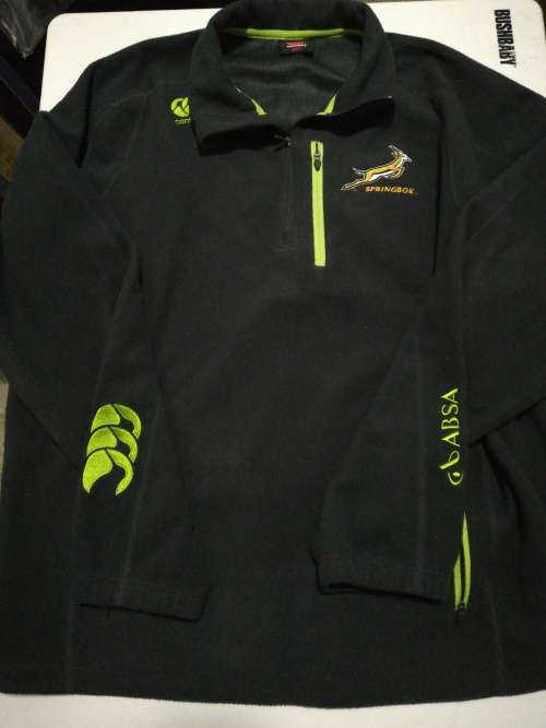Springbok Players Warm Fleece top Size L Canterbury