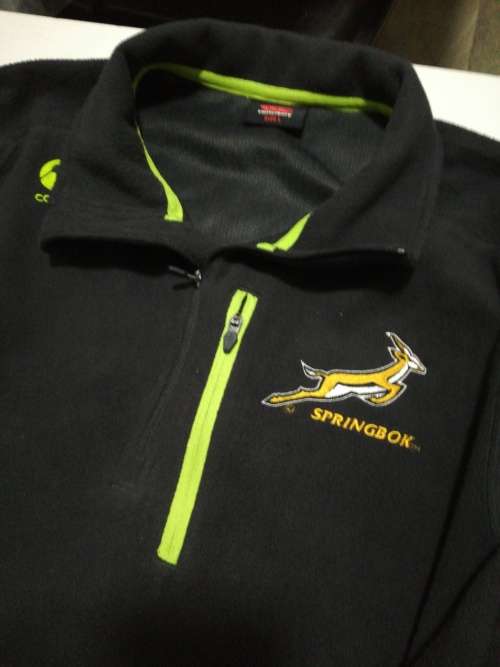 Springbok Players Warm Fleece top Size L Canterbury