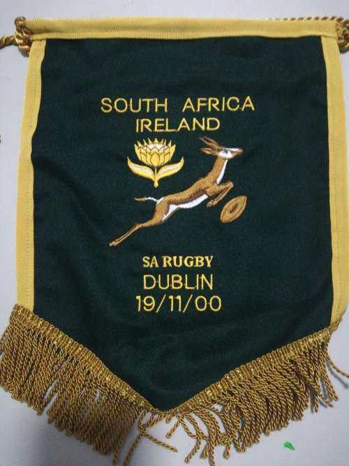 Springboks vs Ireland Dublin 2000 pennant
