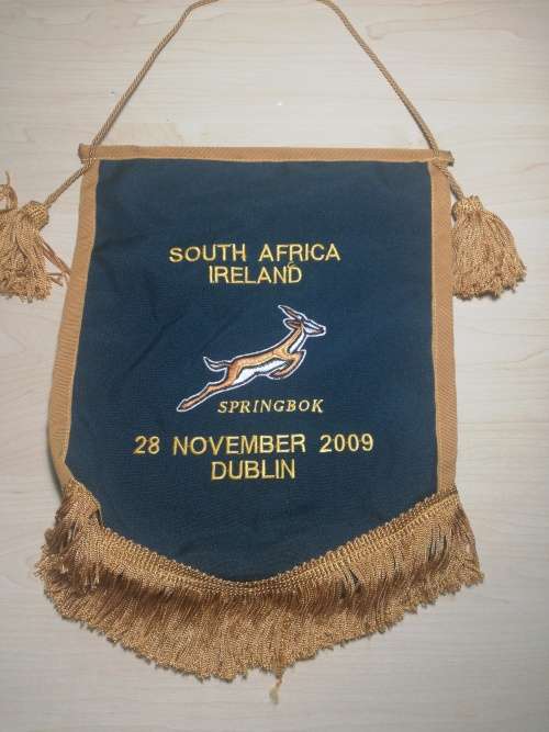Springboks vs Ireland 2009 Players Pennant