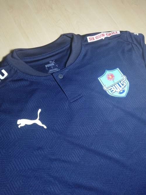 Bulls Players Navy Shirt Size L Puma