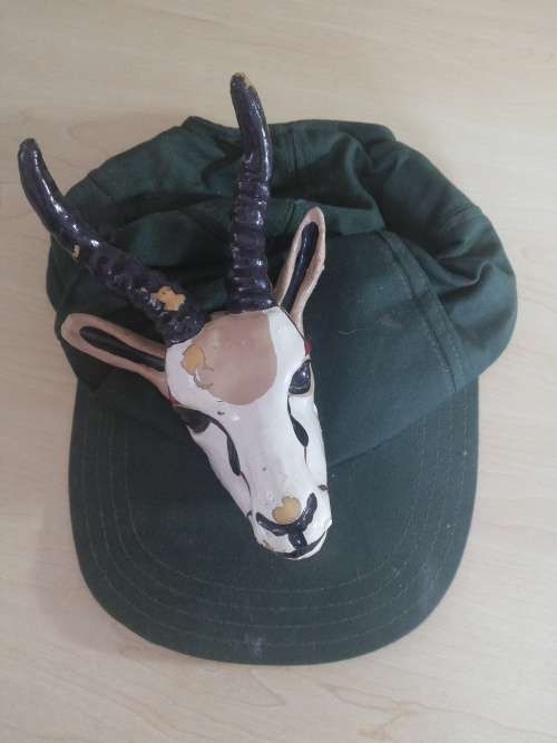 Vintage Springbok Supporters Cap with Springbok head