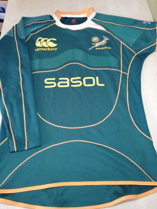 Springbok Players Issue 2007 Long/Short Sleeve Prop Jersey Size XXXL Rare