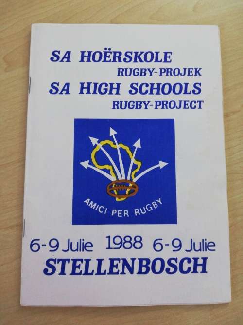 SA High Schools 6-9 July 1988 Programme