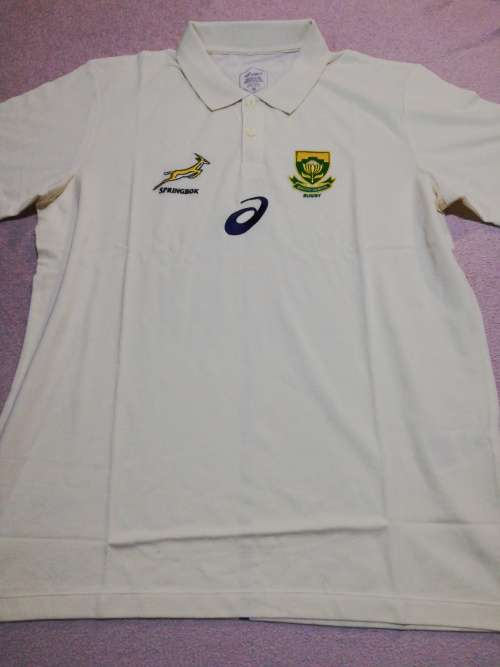 Springbok Polo Shirt White Size XL