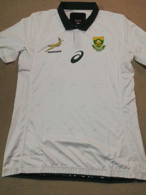 Springbok Players Issue Jersey White Size XL