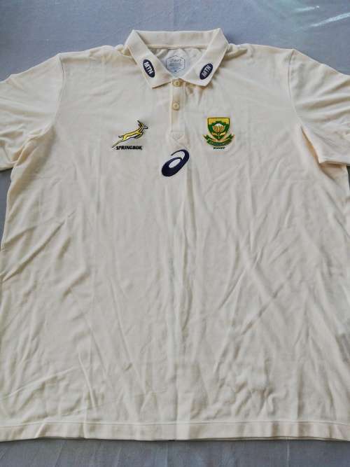 Springbok Polo Shirt White Size 3XL