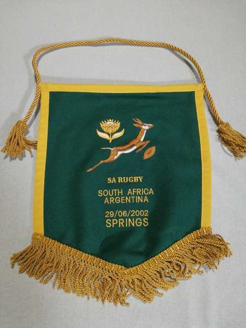 Springboks bs Argentina Players Pennant 29.06.2002
