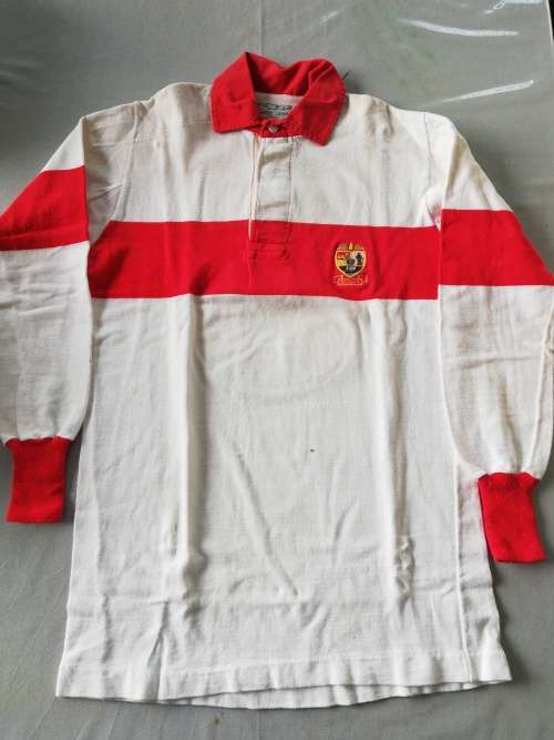 Transvaal Matchworn Rugby Jersey 1976 Johann Strauss no 3