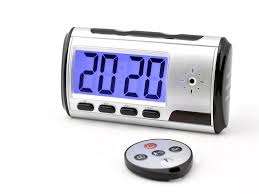 Spy camera radio clock nanny spy cam hidden camera