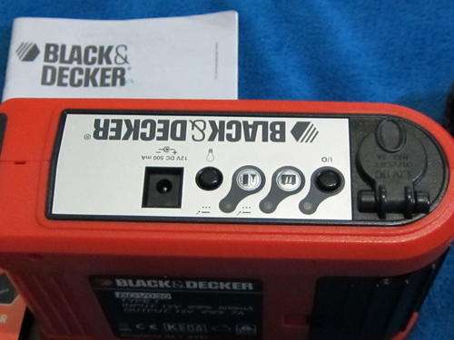 Black & Decker Battery Booster Charger battery pack backup breakdown 