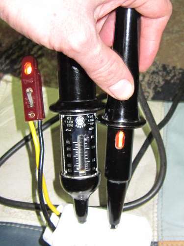Vintage Collectors Electrical Tester meter light antique 