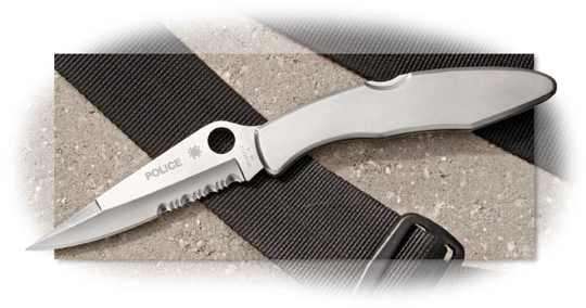 *** GENUINE SPYDERCO C07PS POLICE COMBO EDGE KNIFE ***