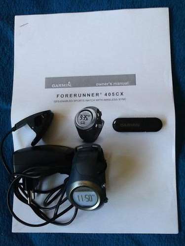** GARMIN FORERUNNER 405 CX GPS EXERCISE WATCH **