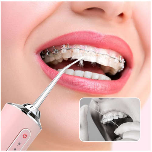 Oral Irrigator Portable Dental Water Flosser USB Rechargeable Water Jet Floss Tooth Pick 4 Jet Tip