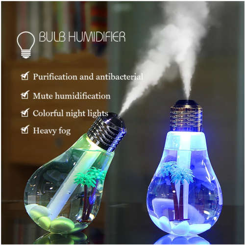 Colorful Bulb Humidifier Car Atomizer Mini USB Humidifier Suitable for Car Home