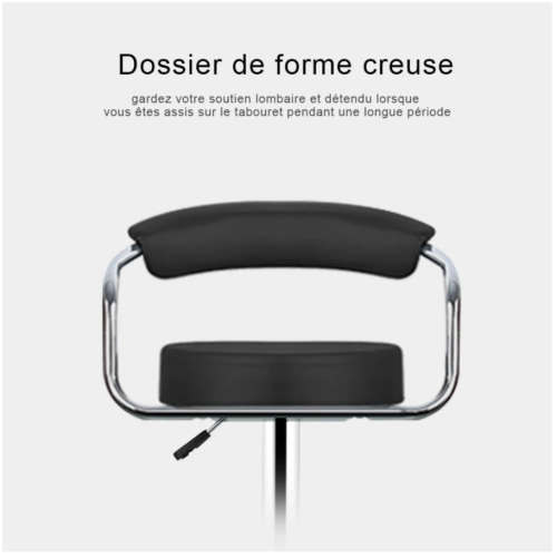 Adjustable Gas Lift Bar Stools Modern PU Leather Hollow Backrest chair New Arrival