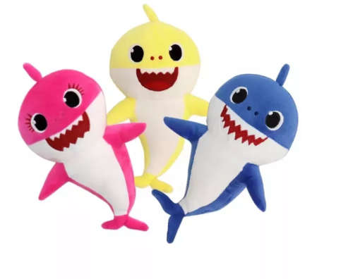 Plush Baby Shark LED Lighting Singing Shark Stuffed Soft Toy - ~30cm