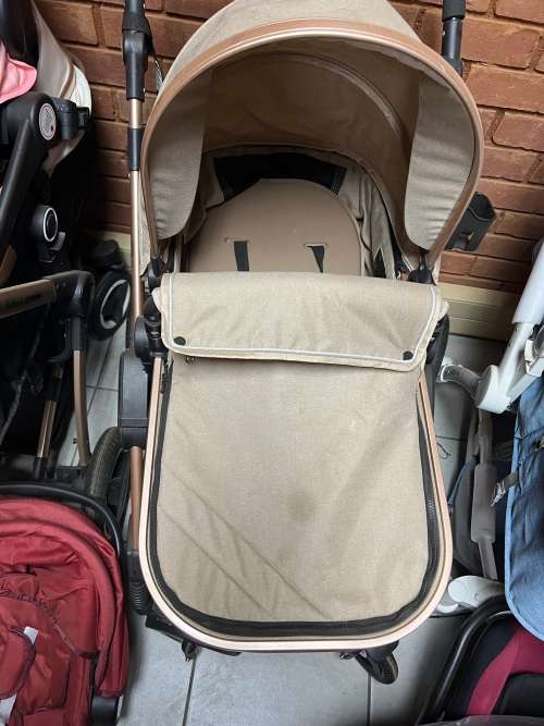 Belecoo 2 in 1 Baby Stroller High Quality - Khaki Gold