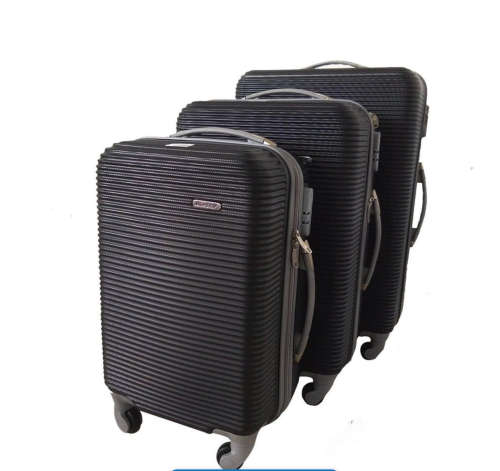 3 Piece Hard Outer Shell High Quality 360 Degree Rotating 4 Wheel Luggage Set in Multiple Colours
